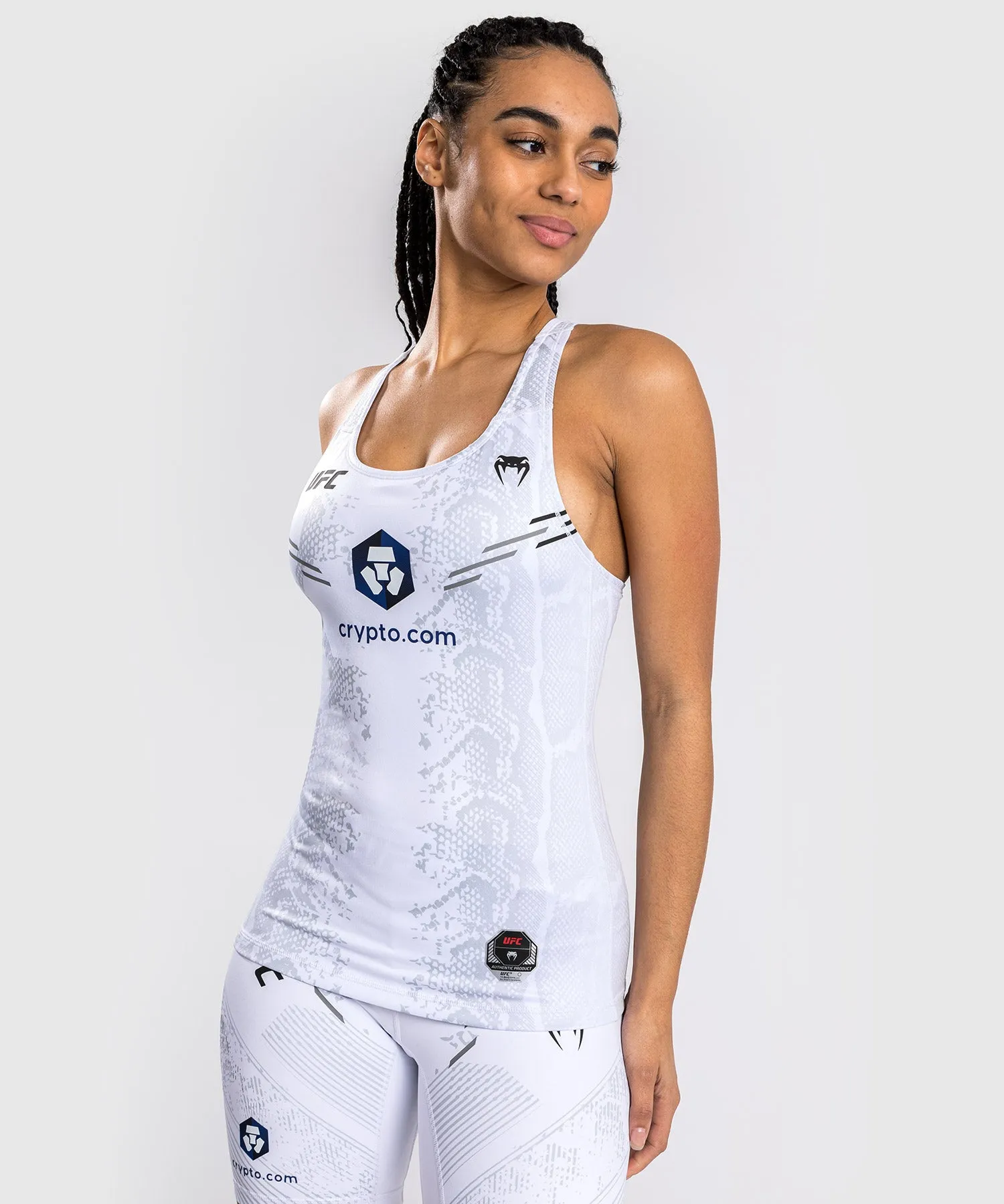 UFC ADRENALINE BY VENUM AUTHENTIC FIGHT NIGHT CAMISETA DE TIRANTES CON SUJETADOR INCORPORADO PARA MUJER  BLANCO