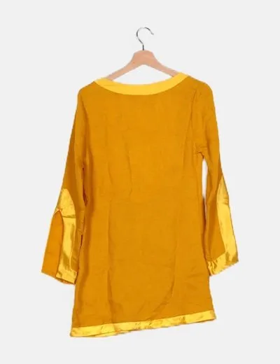 UnBoldo Caftán amarillo combinado