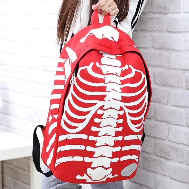 UNIQUE PUNK XRAY BACKPACK&SCHOOLBAG