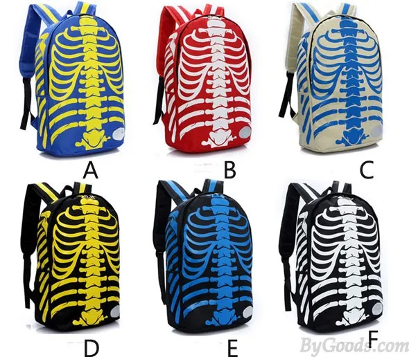 UNIQUE PUNK XRAY BACKPACK&SCHOOLBAG