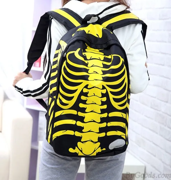 UNIQUE PUNK XRAY BACKPACK&SCHOOLBAG