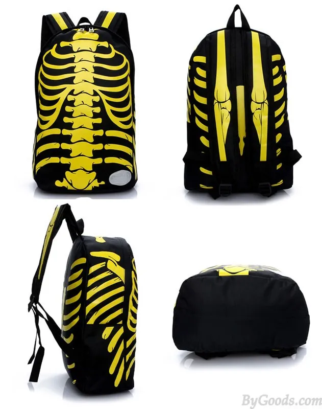 UNIQUE PUNK XRAY BACKPACK&SCHOOLBAG