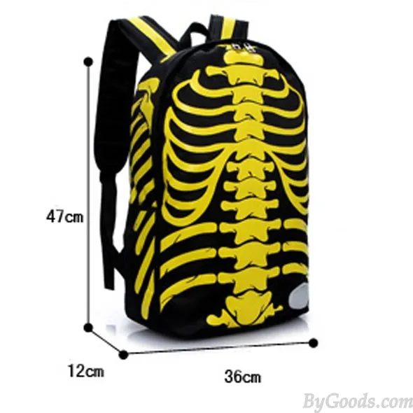 UNIQUE PUNK XRAY BACKPACK&SCHOOLBAG
