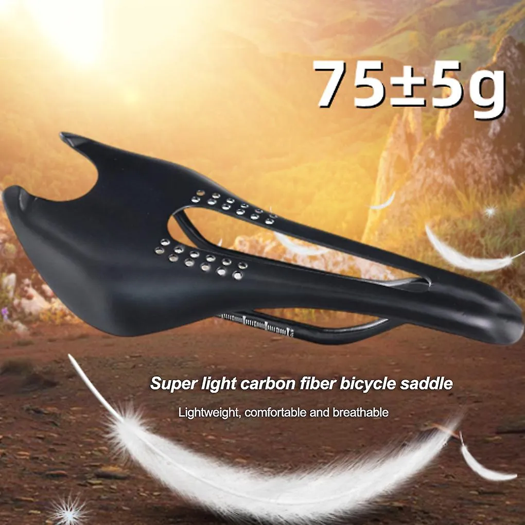 Universal Racing Road Bike Saddle Cushion Replacement Carbon Fiber Hollow Design Seat Pad Replacing Parts Cycling Accessory