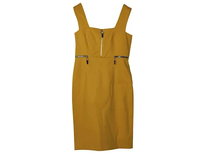 Vestido de tubo Sportmax Selce en poliéster amarillo 