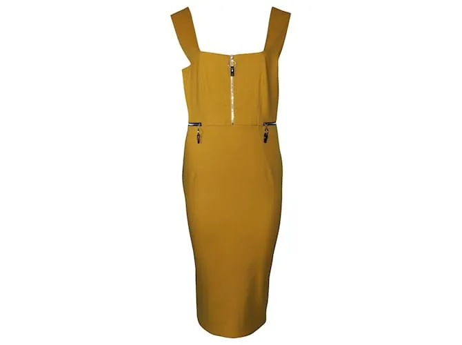 Vestido de tubo Sportmax Selce en poliéster amarillo 