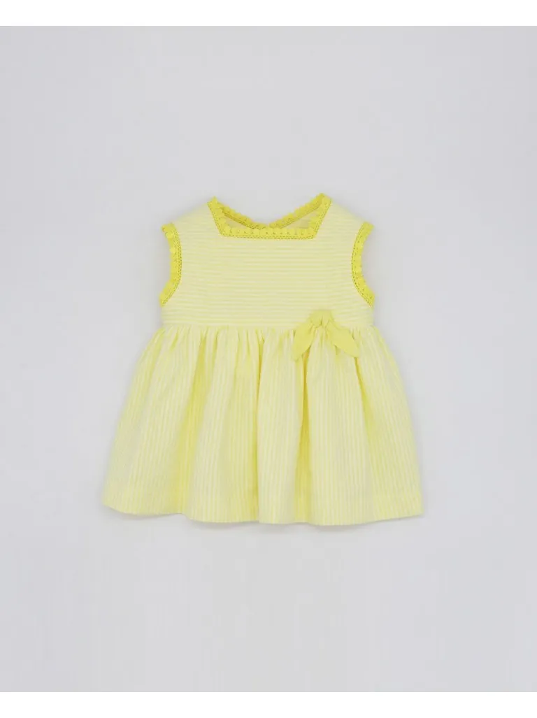 Vestido rayas Fina Ejerique amarillo