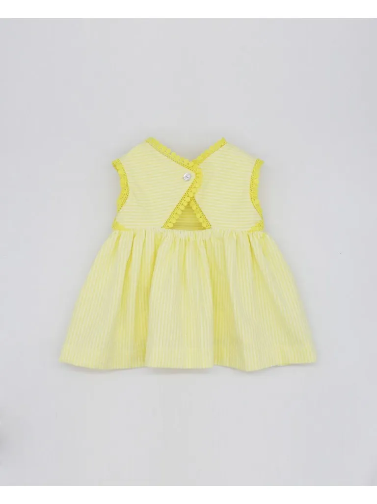 Vestido rayas Fina Ejerique amarillo