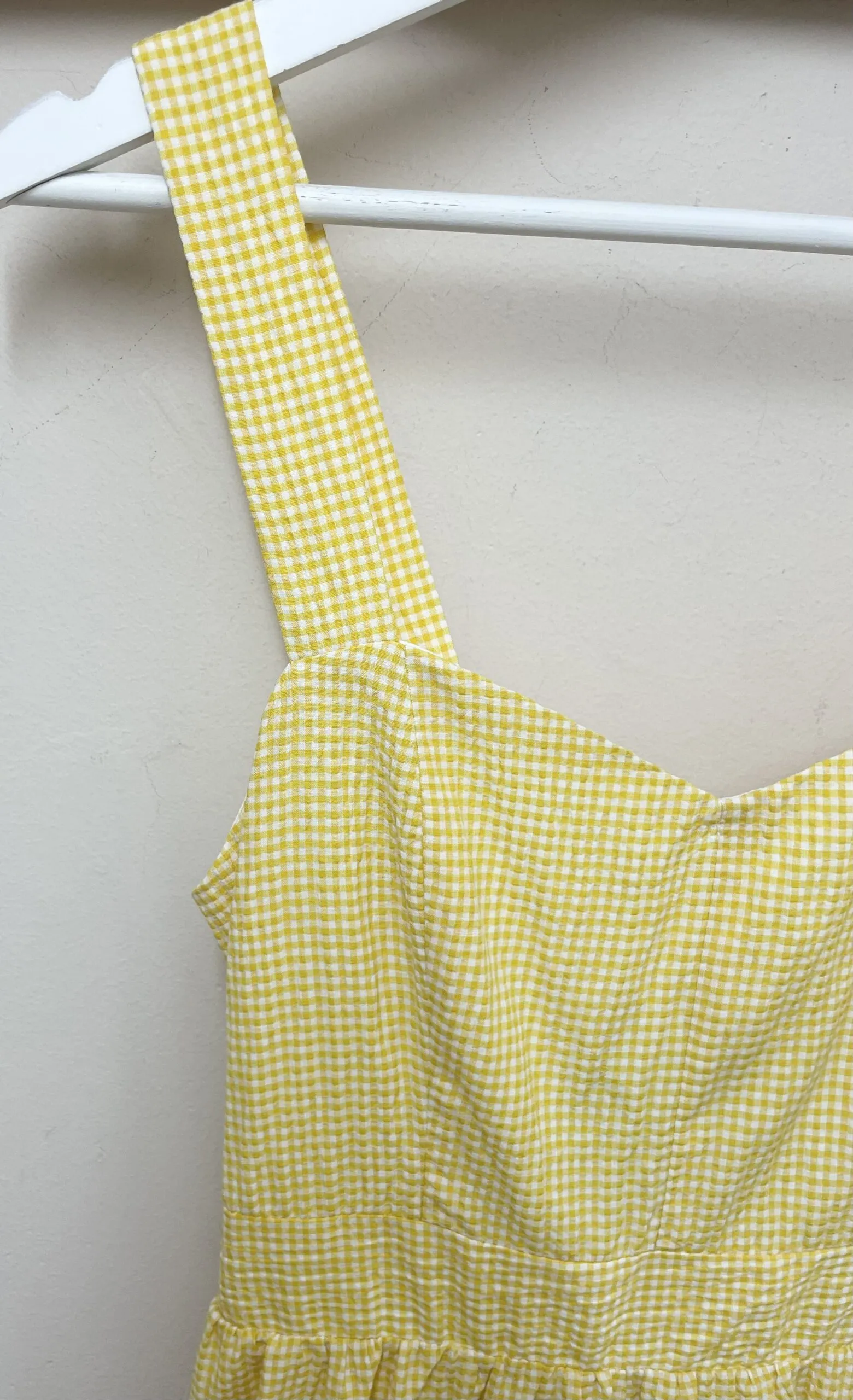 Vestido Vichy Erika Amarillo