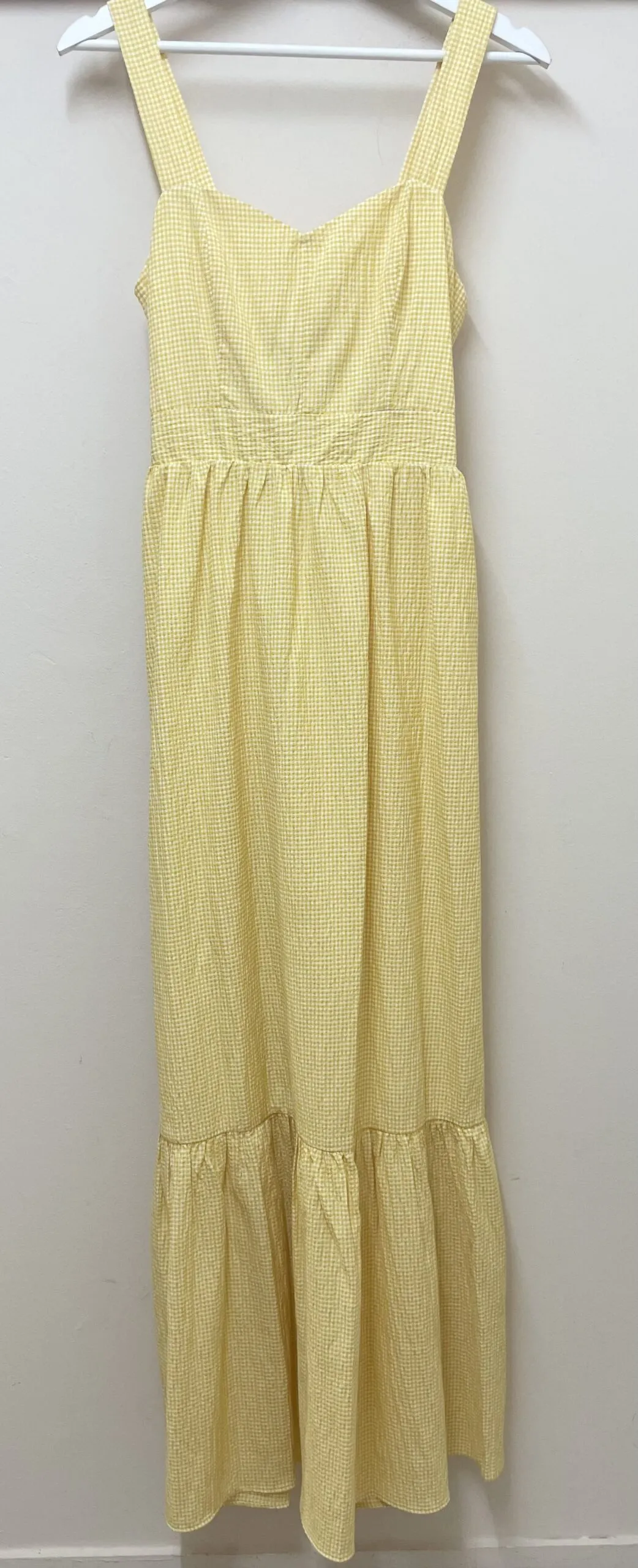 Vestido Vichy Erika Amarillo