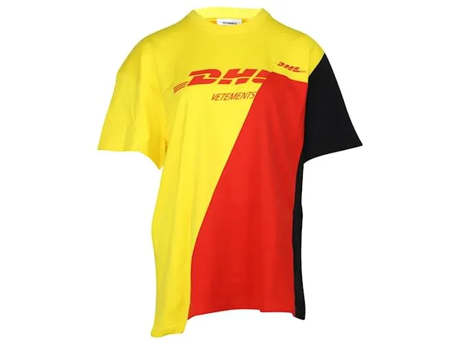 Vêtements Camiseta Vetements x DHL de algodón amarillo 