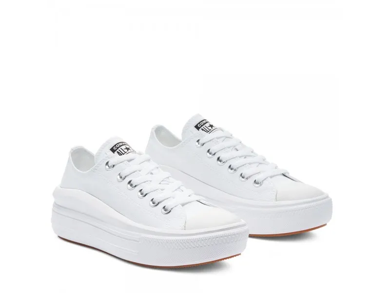 ZAPATILLA CONVERSE CANVAS CHUCK TAYLOR ALL STAR MOVE LOW TOP 570257 EN COLOR BLANCO