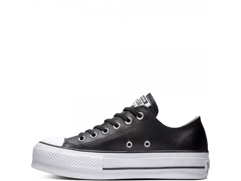ZAPATILLA CONVERSE CHUCK TAYLOR ALL STAR LIFT CLEAN LEATHER LOW TOP 561681C EN NEGRO