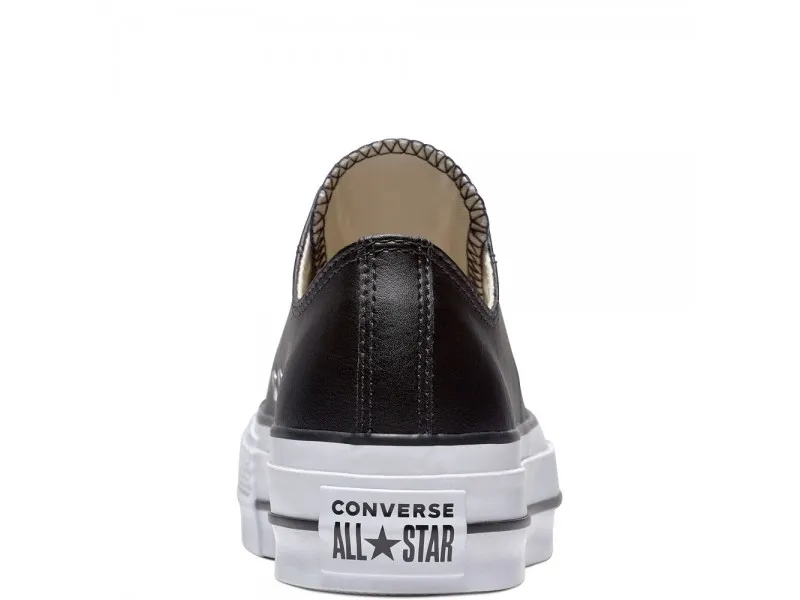ZAPATILLA CONVERSE CHUCK TAYLOR ALL STAR LIFT CLEAN LEATHER LOW TOP 561681C EN NEGRO