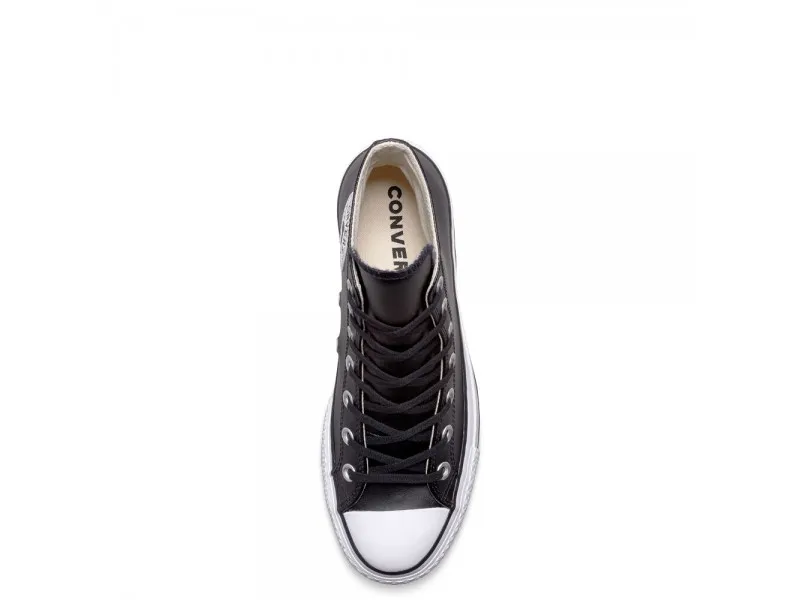 ZAPATILLA CONVERSE CHUCK TAYLOR ALL STAR LIFT LEATHER HIGH TOP 561675C EN NEGRO
