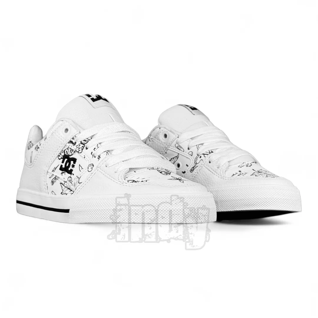 Zapatillas Dc Pure Mujer Blanco Blanco Print
