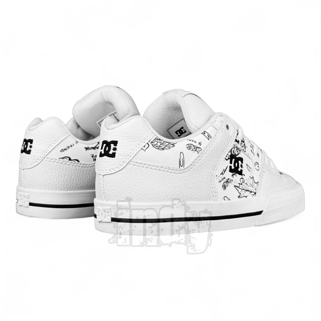 Zapatillas Dc Pure Mujer Blanco Blanco Print