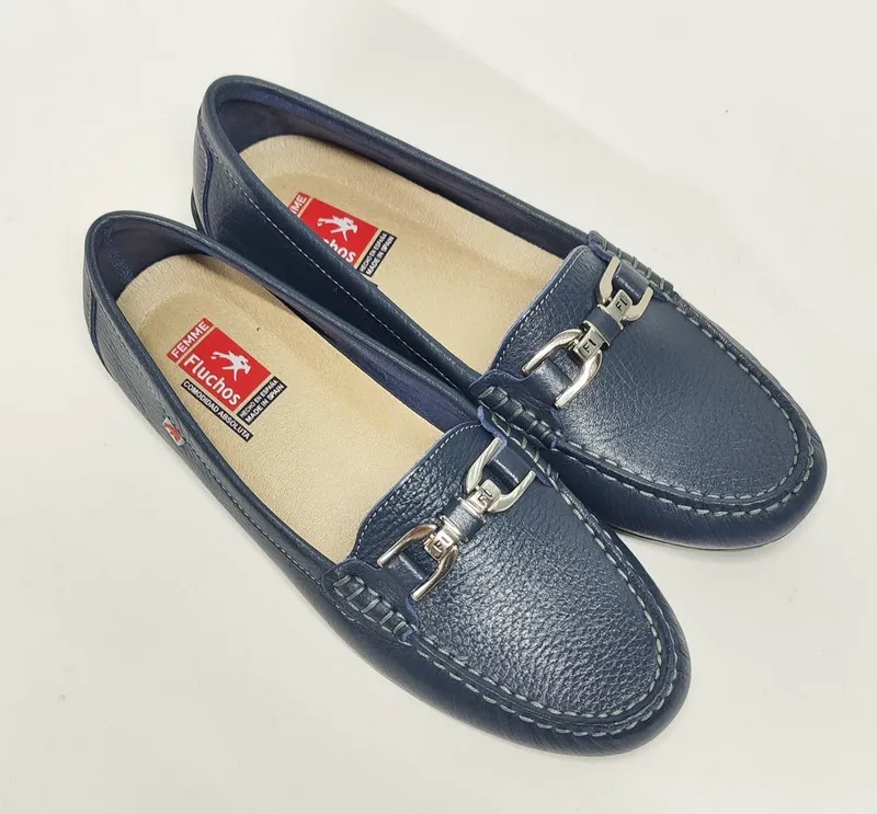 Zapatos Fluchos 0804 piel marino